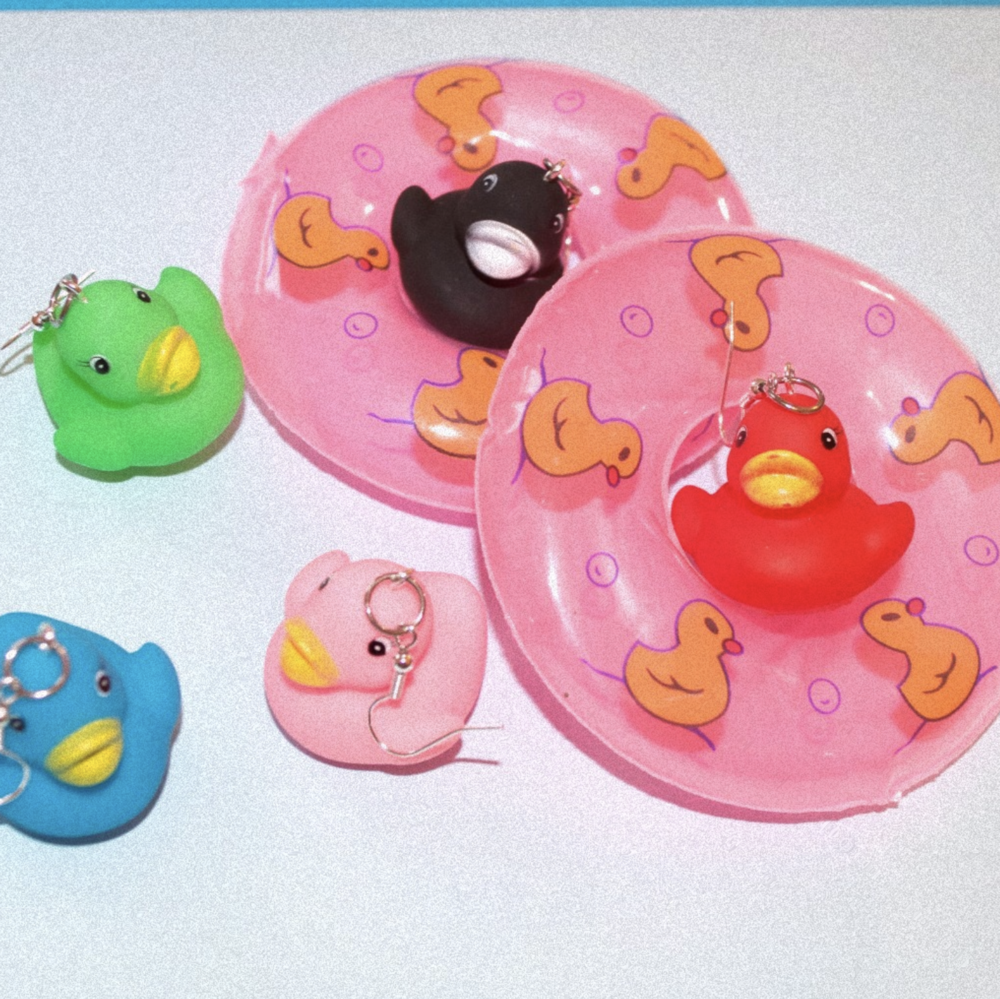Mini Rubber Duck Earrings – Cuteryko
