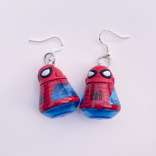 Spider-Man Water Bottle Earrings