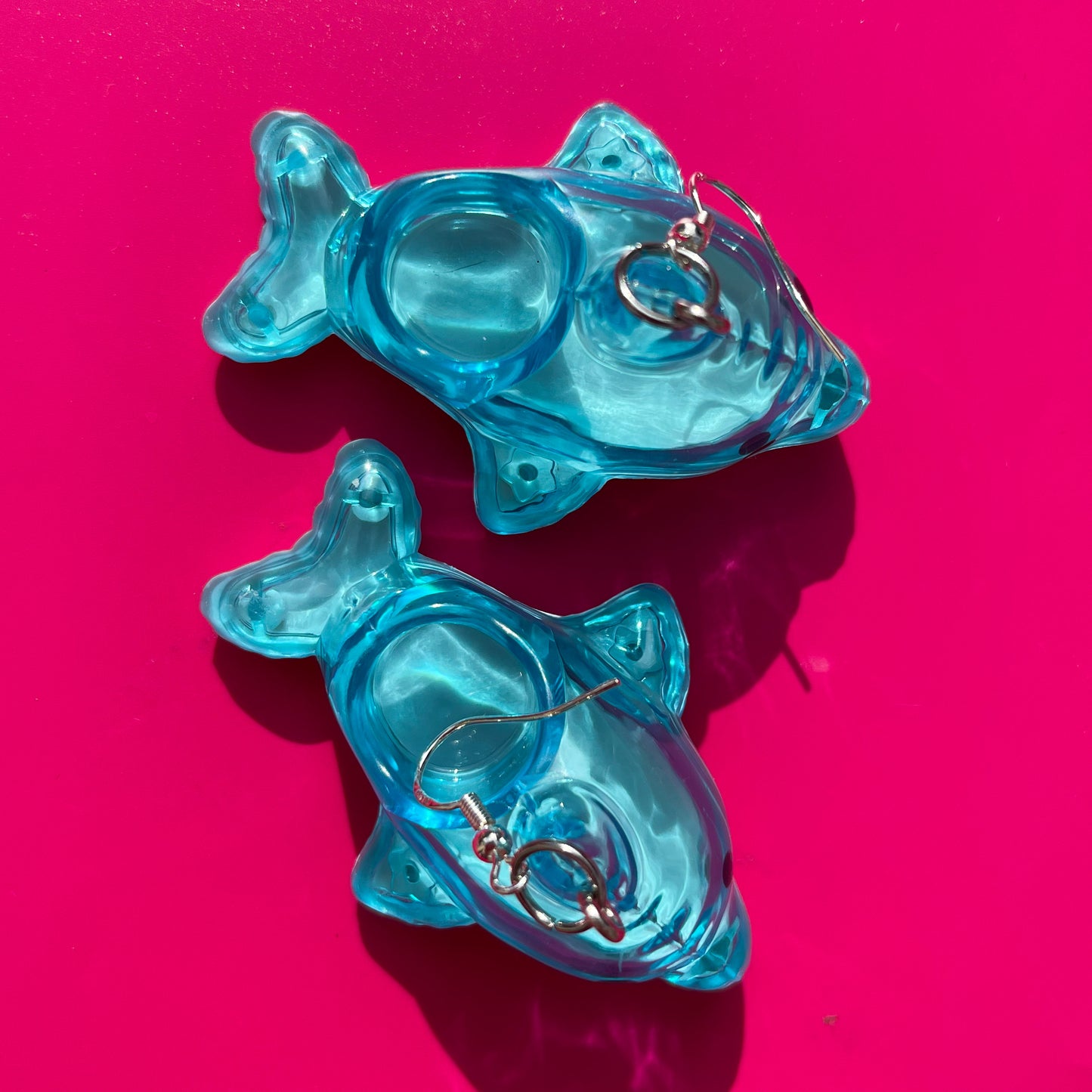 Dolphin Swimming Pool Float Earrings - Cuteryko