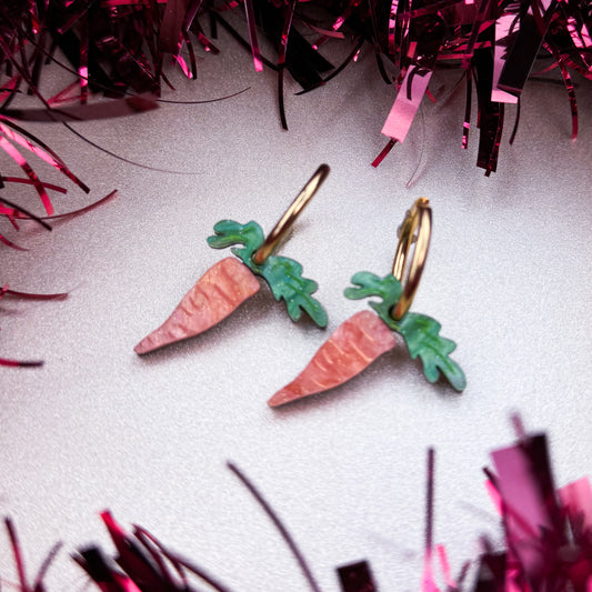 Carrot Hoop Earrings