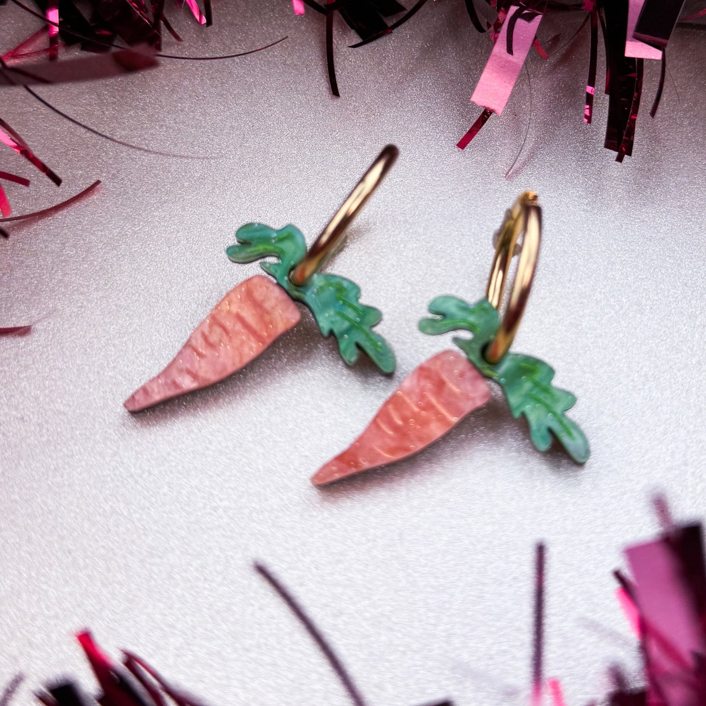 Carrot Hoop Earrings