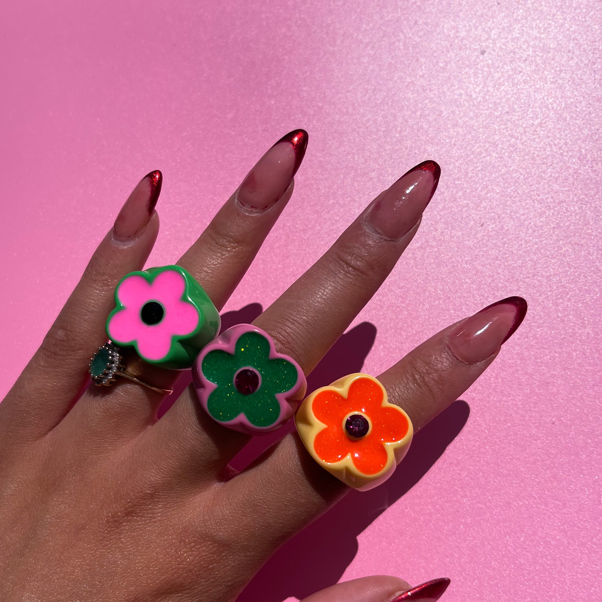 Chunky Flower Ring - Cuteryko