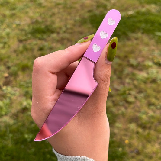 Pink Large Knife Hair Clip