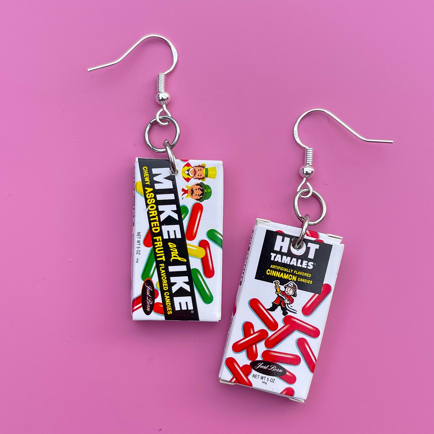 Retro Mike and Ike and Hot Tamales Earrings