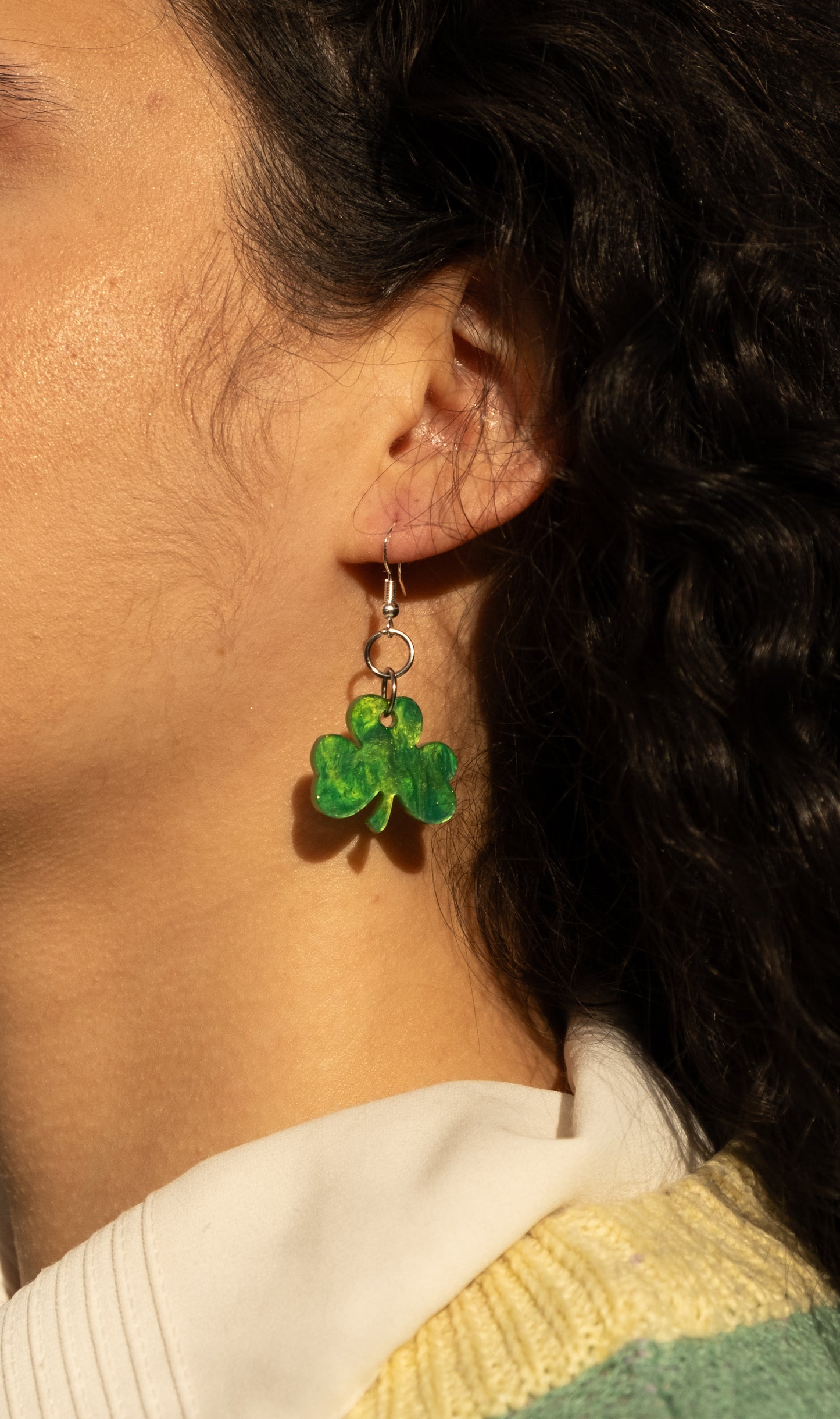 Handmade Shamrock Earrings