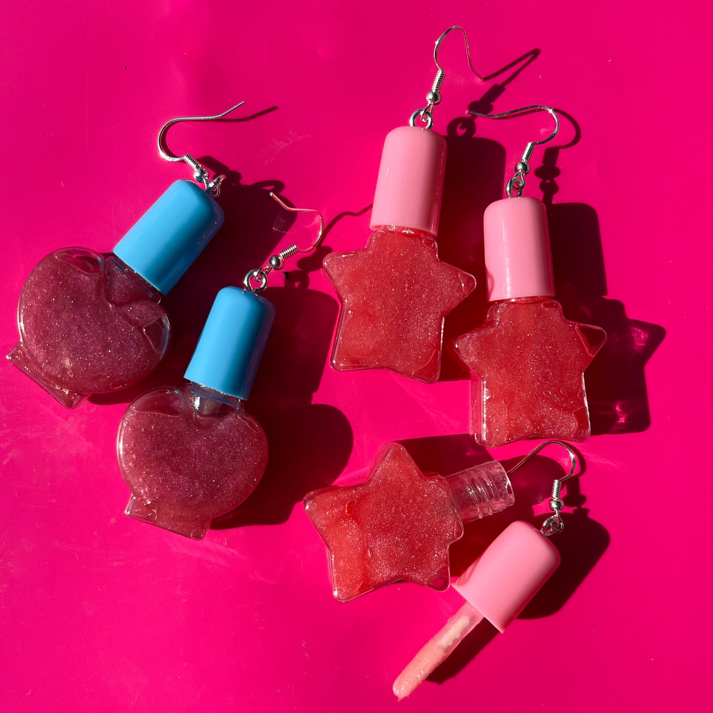 Heart Lip Gloss Earrings