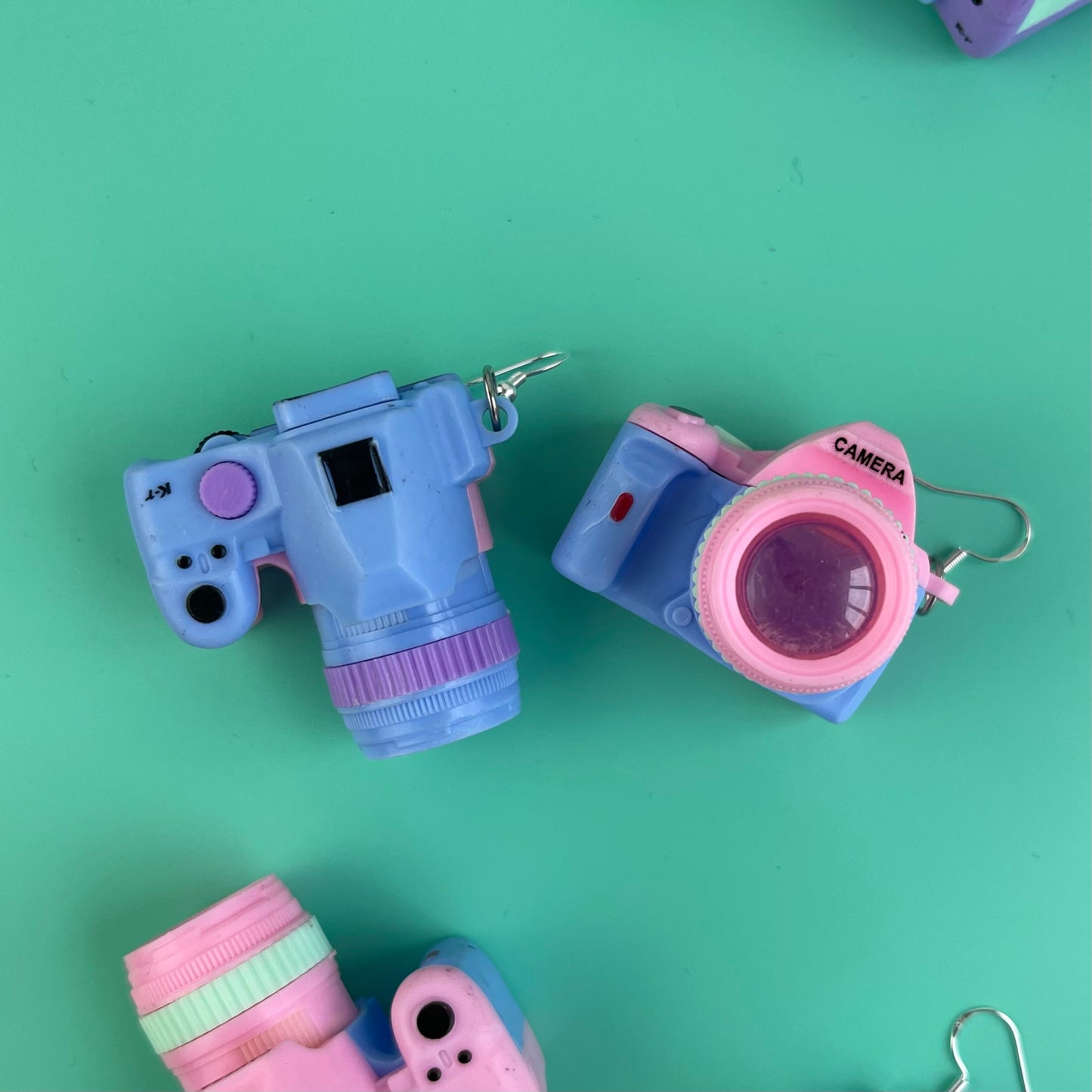 Pastel Camera Earrings - Cuteryko