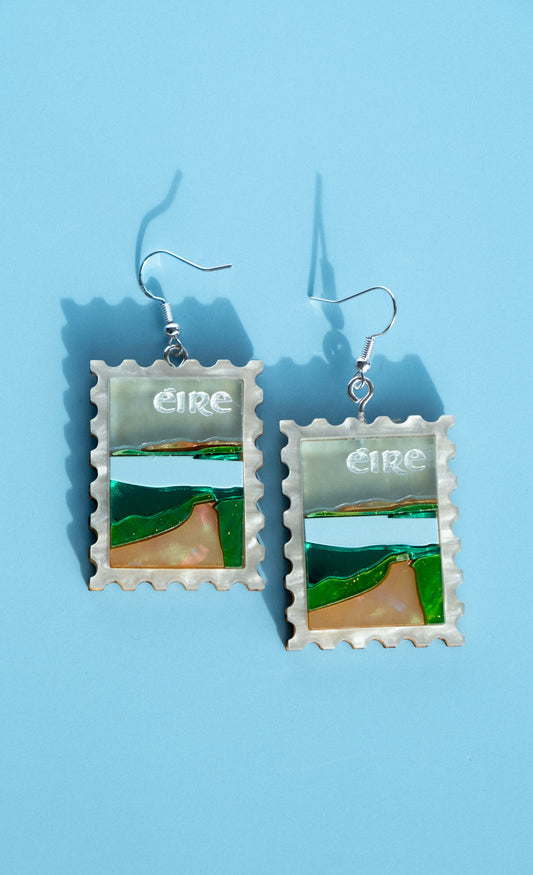 Éire Postage Stamp Earrings