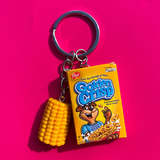 Golden Crisp & Corn Keychain - Cuteryko