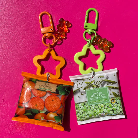 Oranges or Peas Keychain - Cuteryko