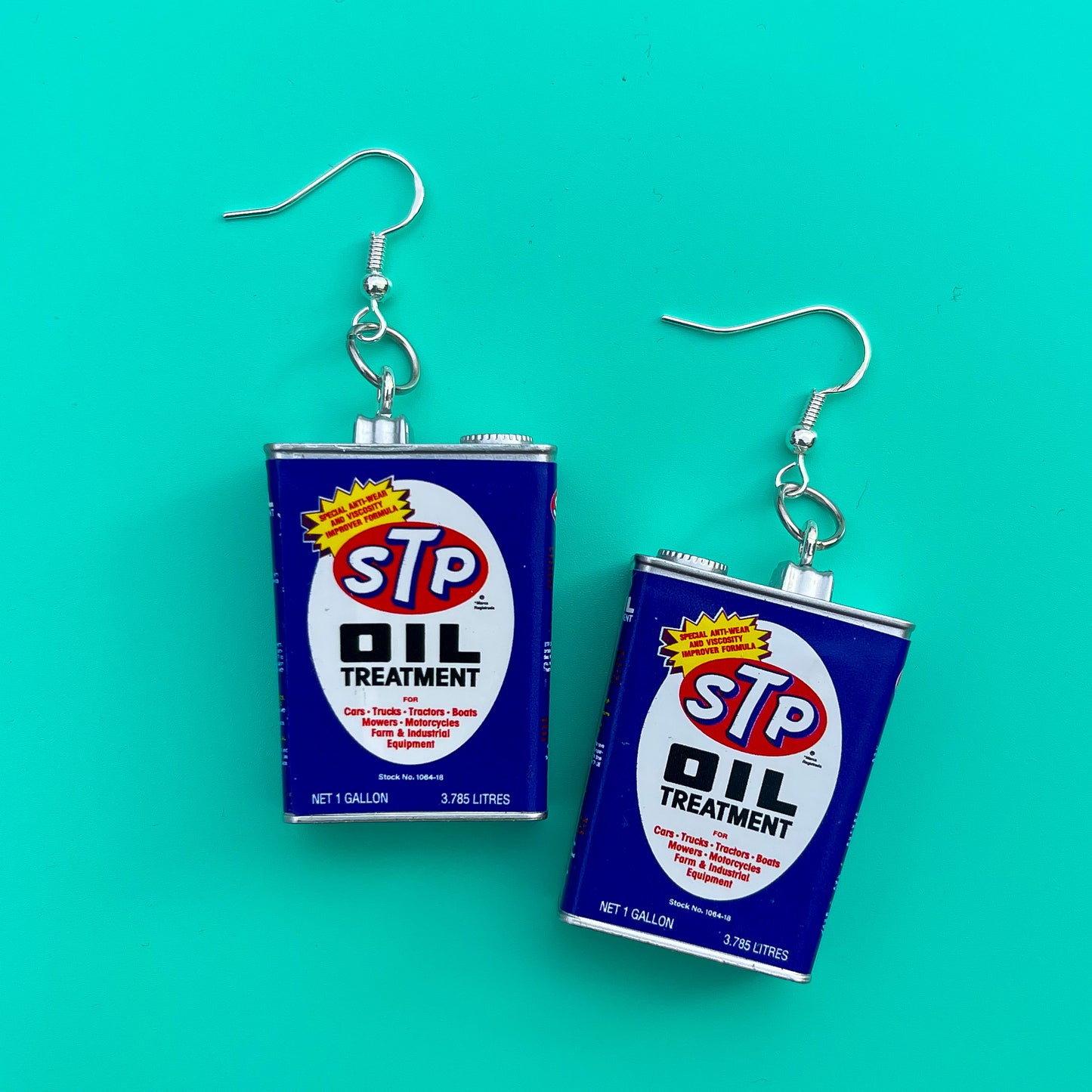 Retro Oil Can Earrings