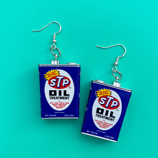 Retro Oil Can Earrings