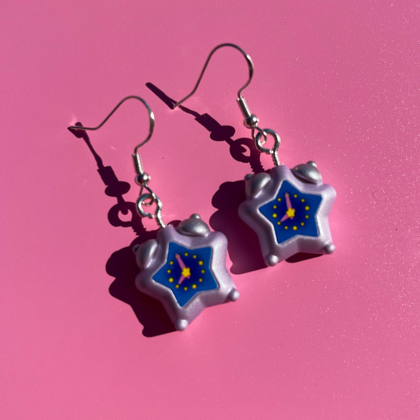 Star Alarm Clock Earrings - Cuteryko