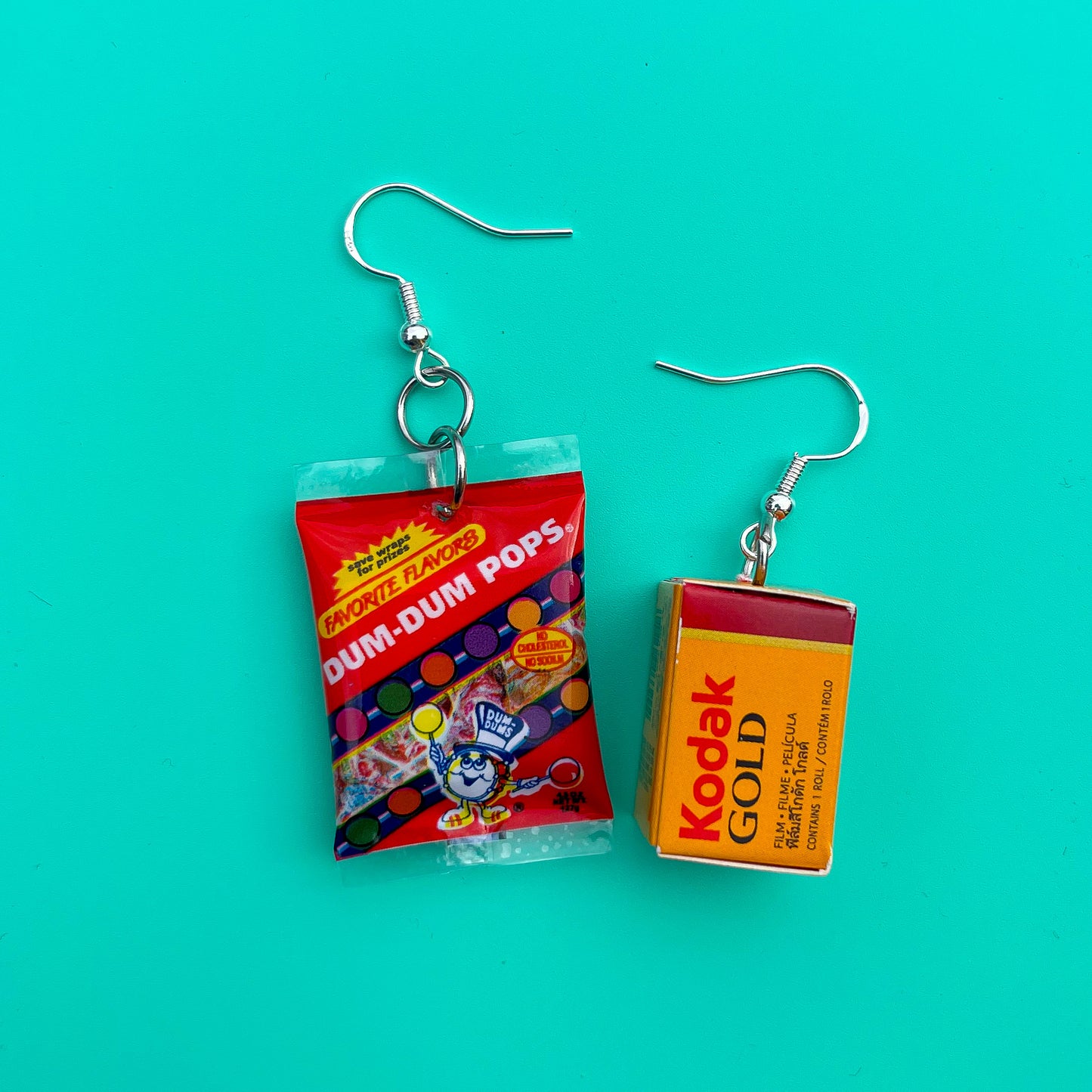 Retro Dum-Dum Pops and Kodak Earrings