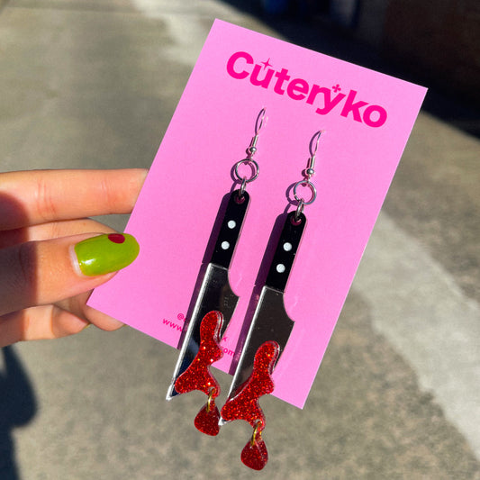 Bloody Knife Earrings