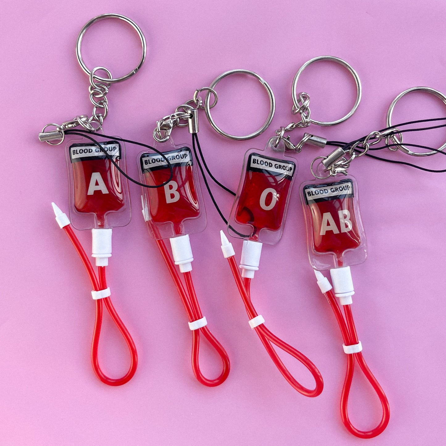 Blood Bag Keychain