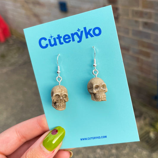 Skeleton Head Earrings