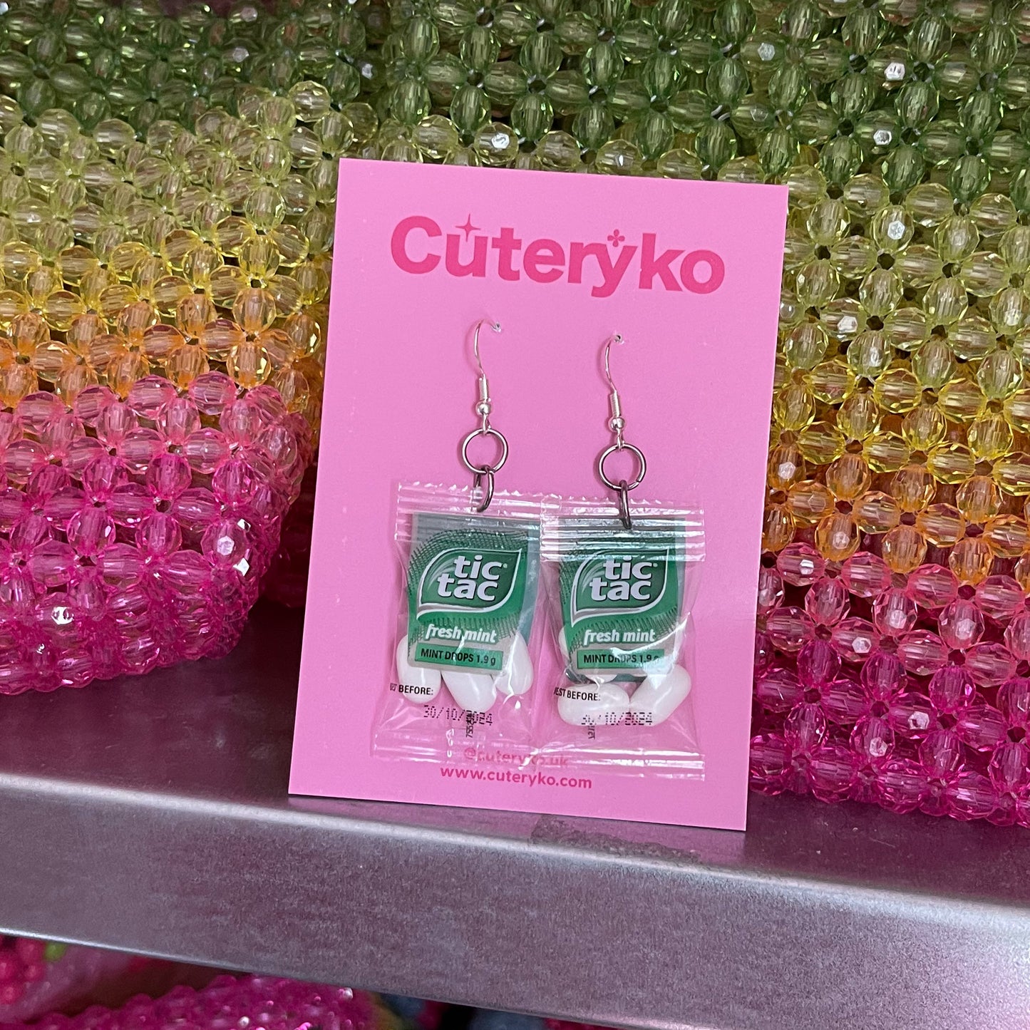 Mini Tic Tac Packet Earrings - Cuteryko