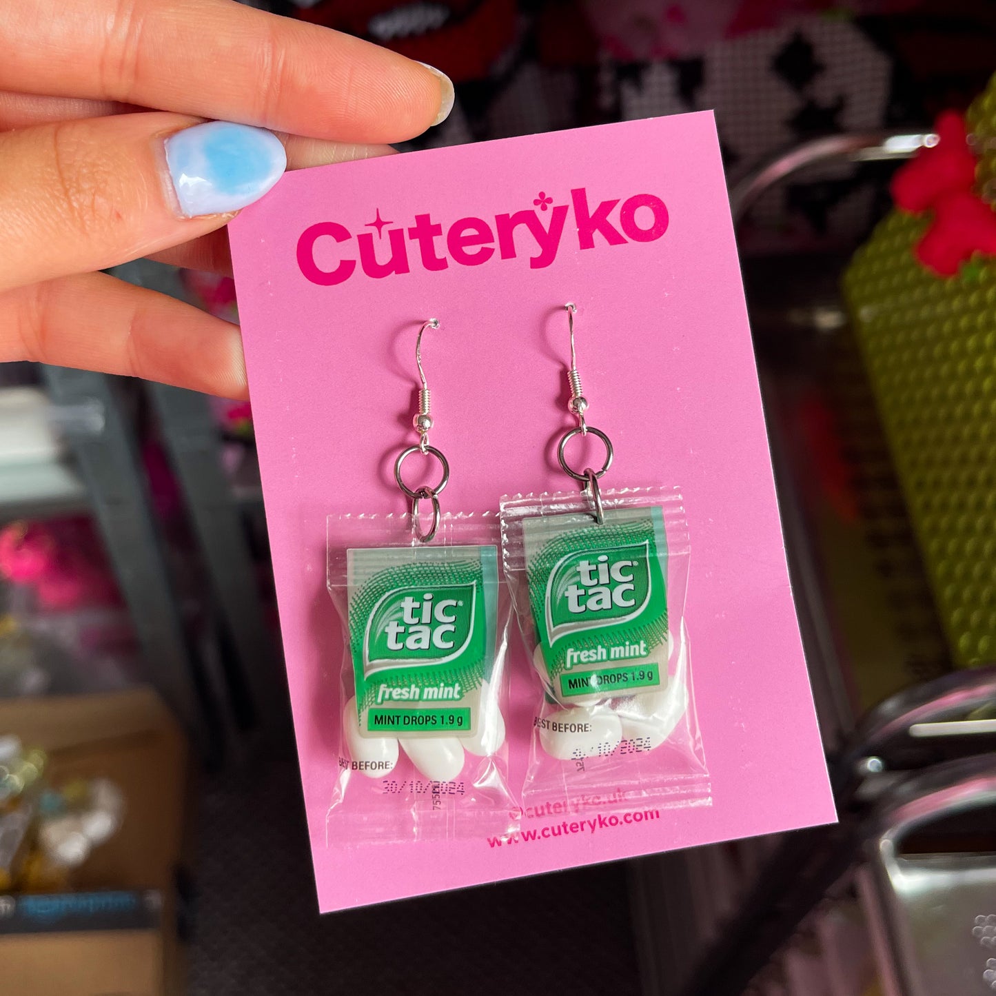 Mini Tic Tac Packet Earrings - Cuteryko