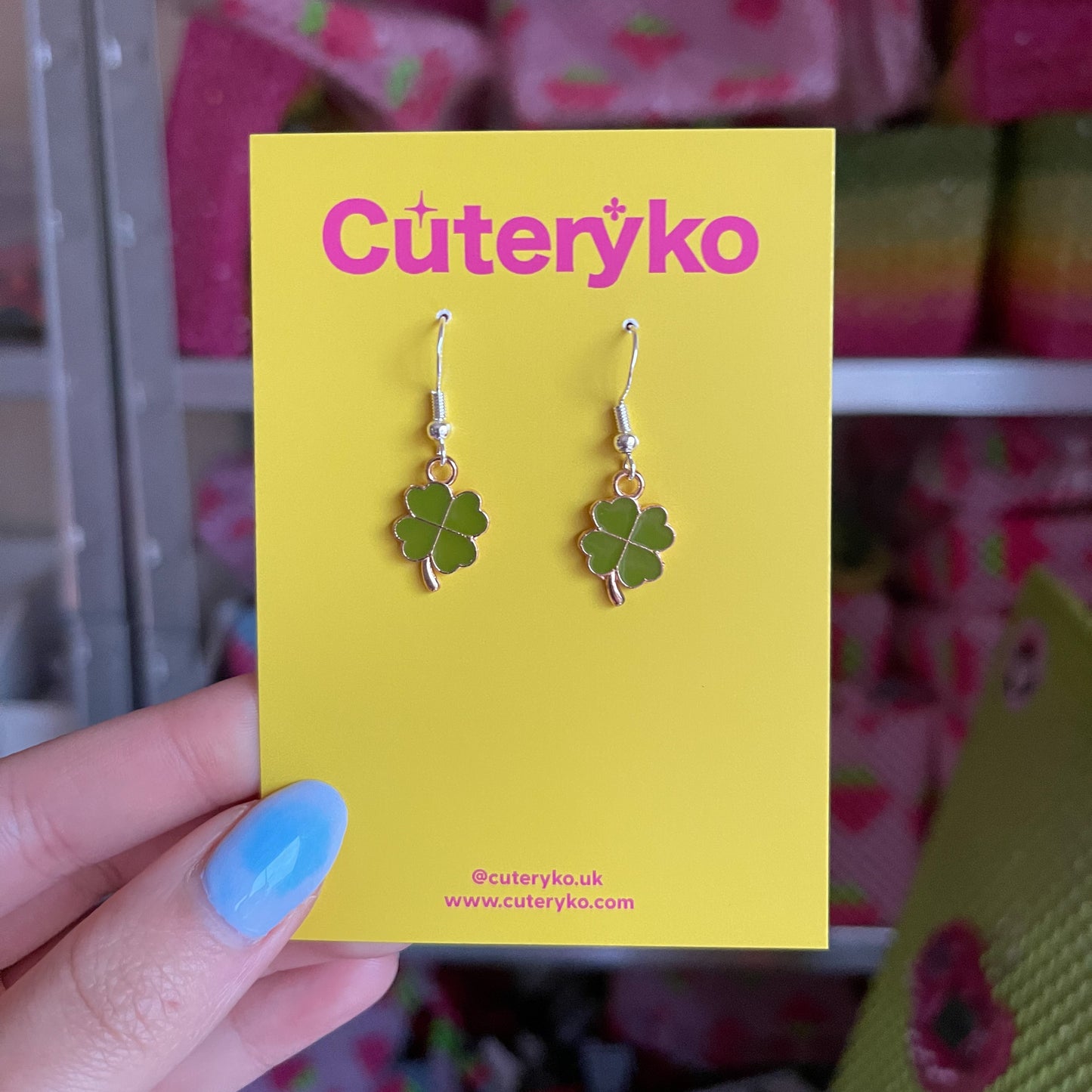 Mini Cute Shamrock Earrings - Cuteryko