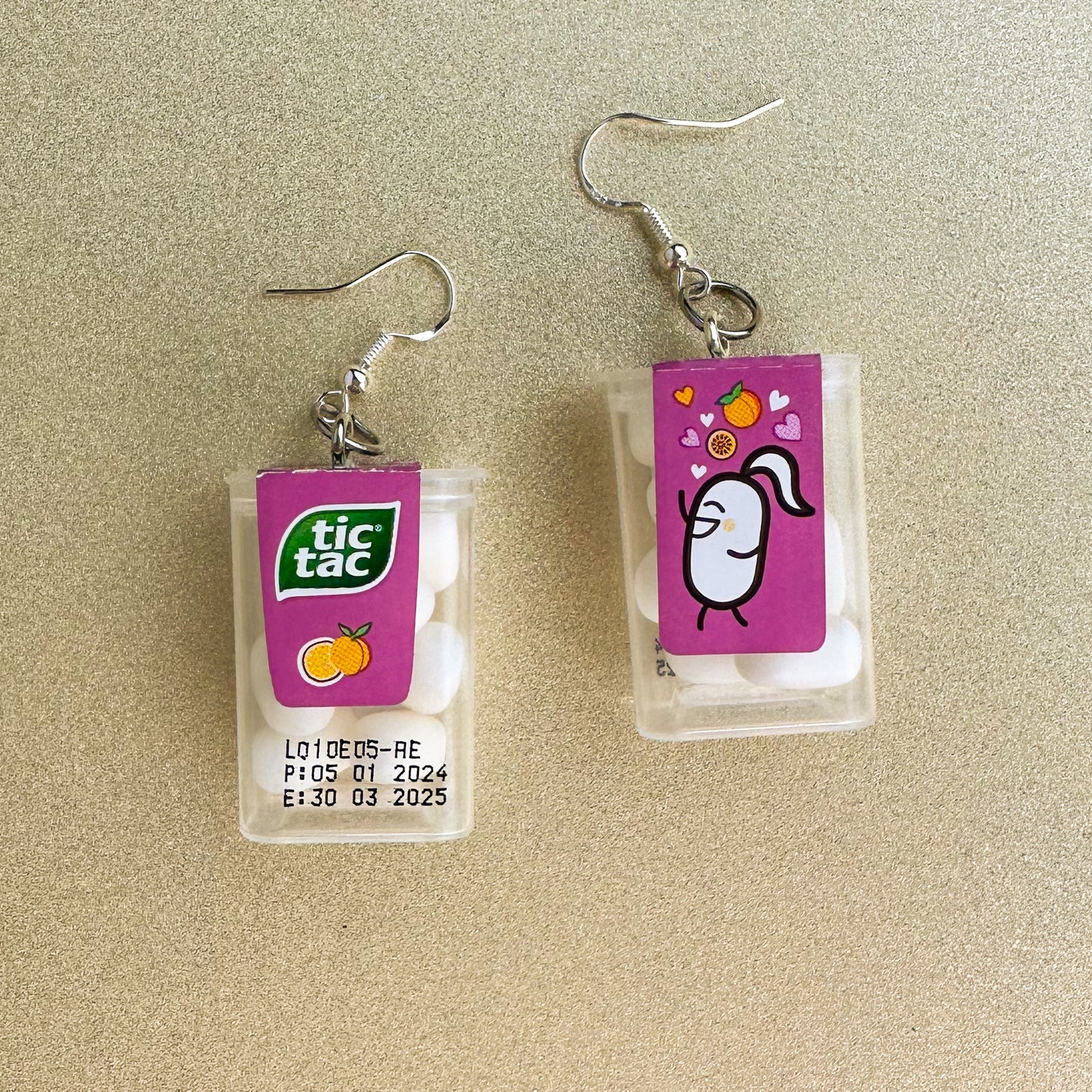 Tic Tac Earrings