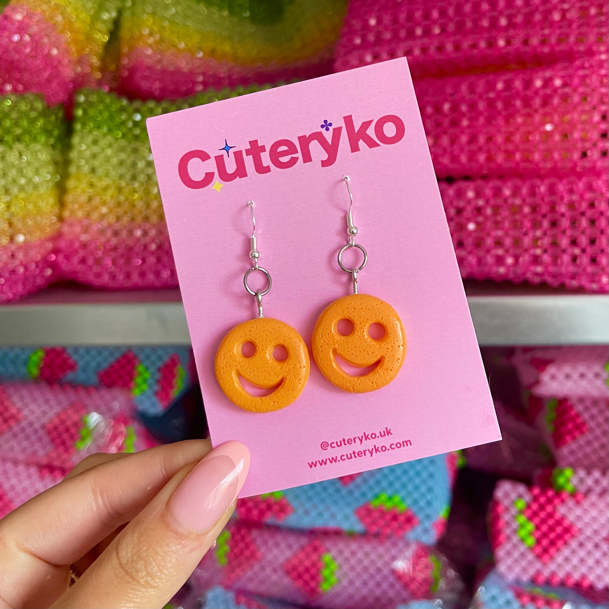 Potato Smiley Faces Earrings - Cuteryko