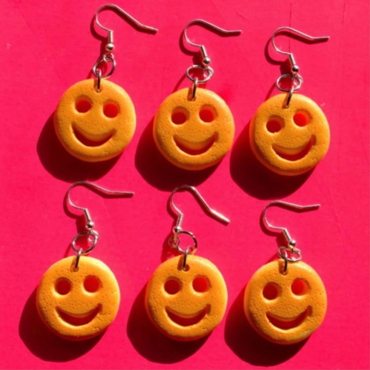 Potato Smiley Faces Earrings - Cuteryko