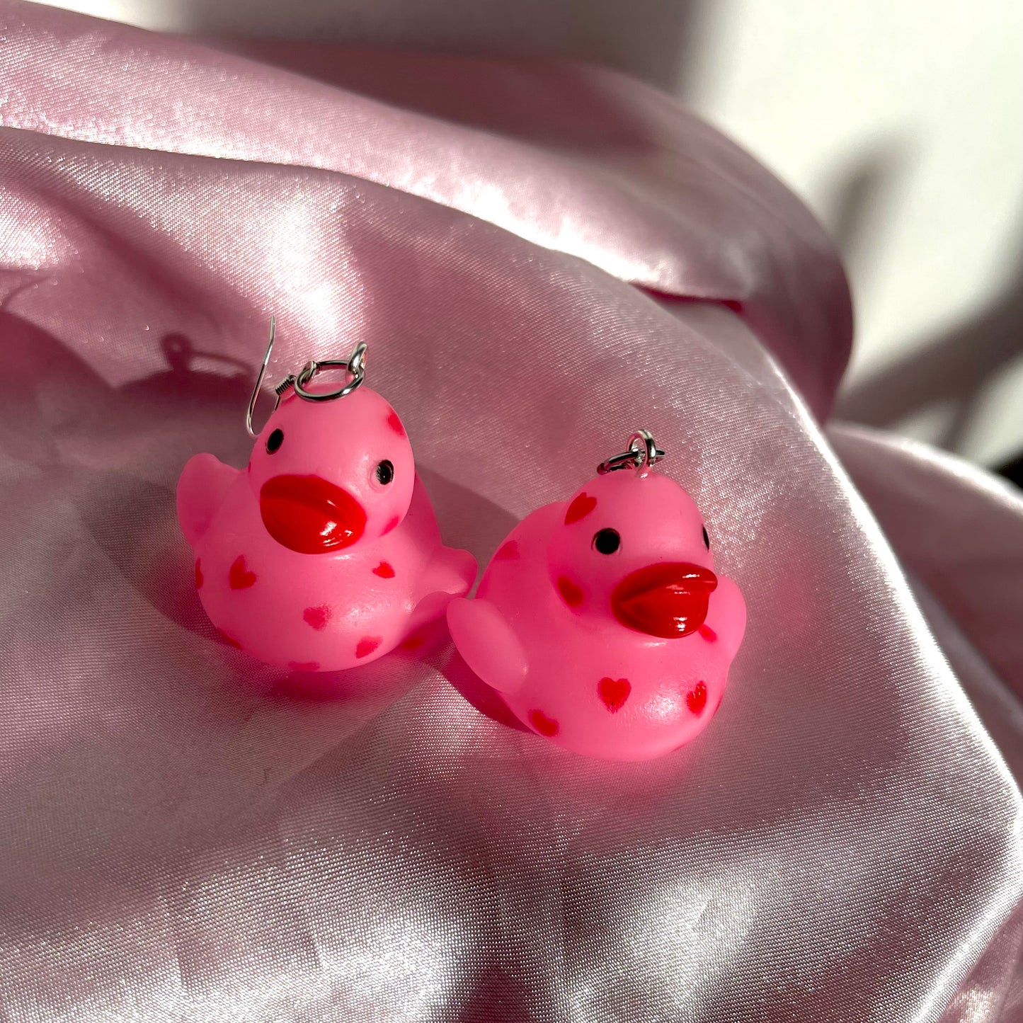 Heart Duck Earrings - Cuteryko